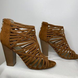 Guess Strappy Block Heels Booties - Size 9.5